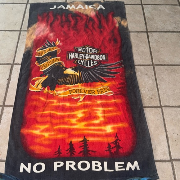 Harley Davidson Jamaica Towel - Picture 1 of 1